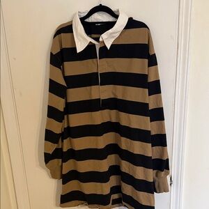 Good American Jersey Polo Mini Dress